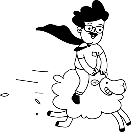 Dieter macht den Datenschutz – Illustration